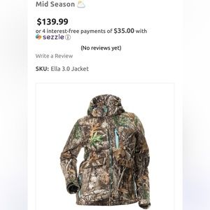 DSG brand ladies hunting jacket